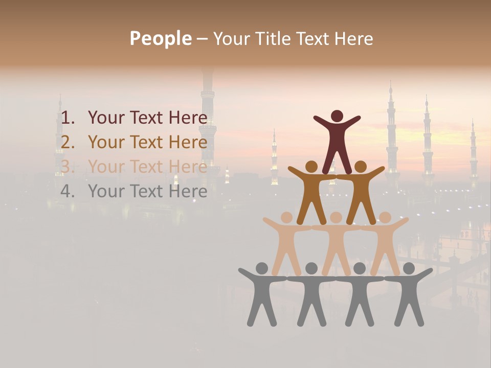 Lights Submit Asia PowerPoint Template