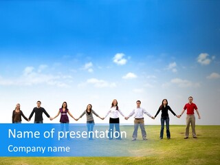 Diverse Teamwork People PowerPoint Template