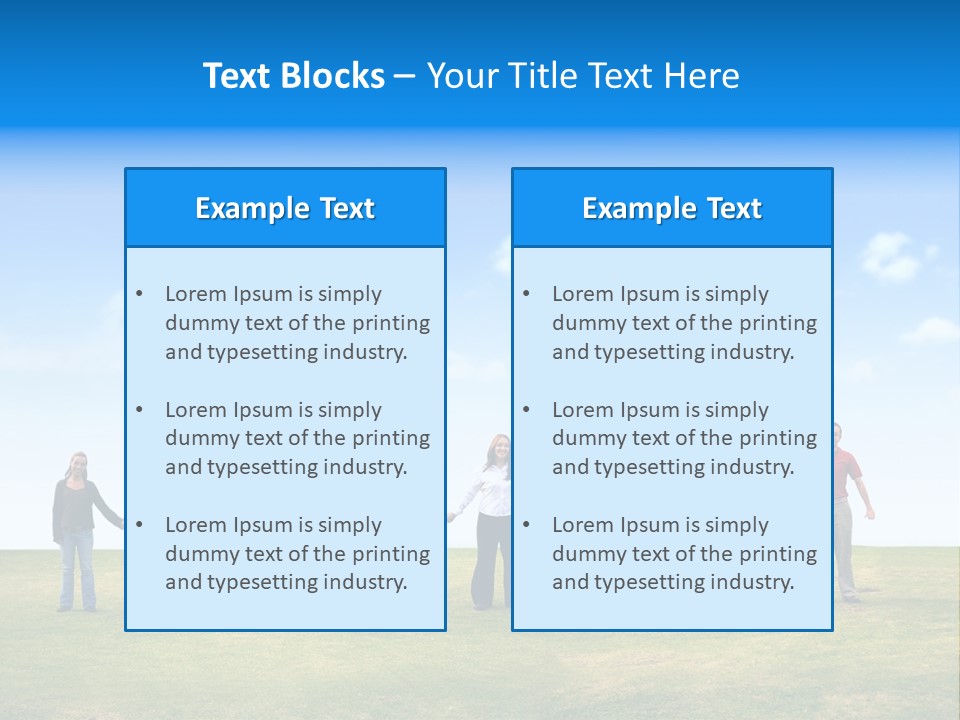 Diverse Teamwork People PowerPoint Template
