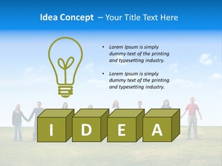 Diverse Teamwork People PowerPoint Template