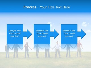 Diverse Teamwork People PowerPoint Template