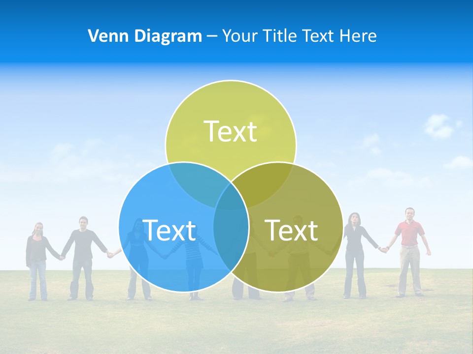 Diverse Teamwork People PowerPoint Template
