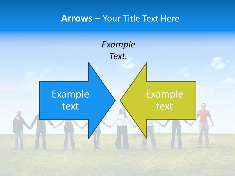 Diverse Teamwork People PowerPoint Template