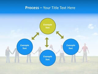 Diverse Teamwork People PowerPoint Template