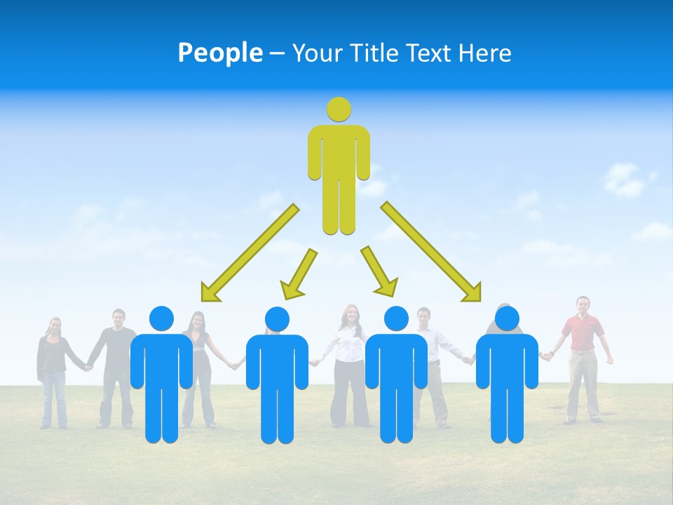 Diverse Teamwork People PowerPoint Template