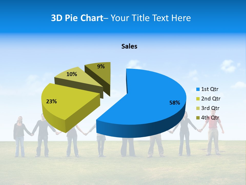 Diverse Teamwork People PowerPoint Template