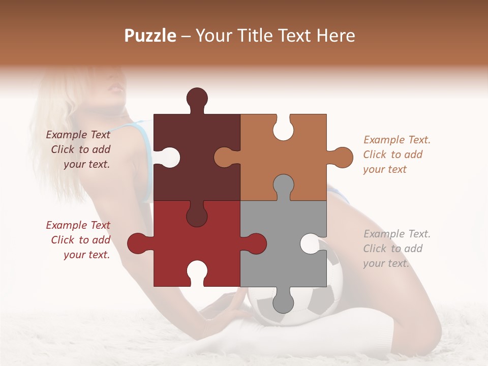 Playful Training Exercising PowerPoint Template