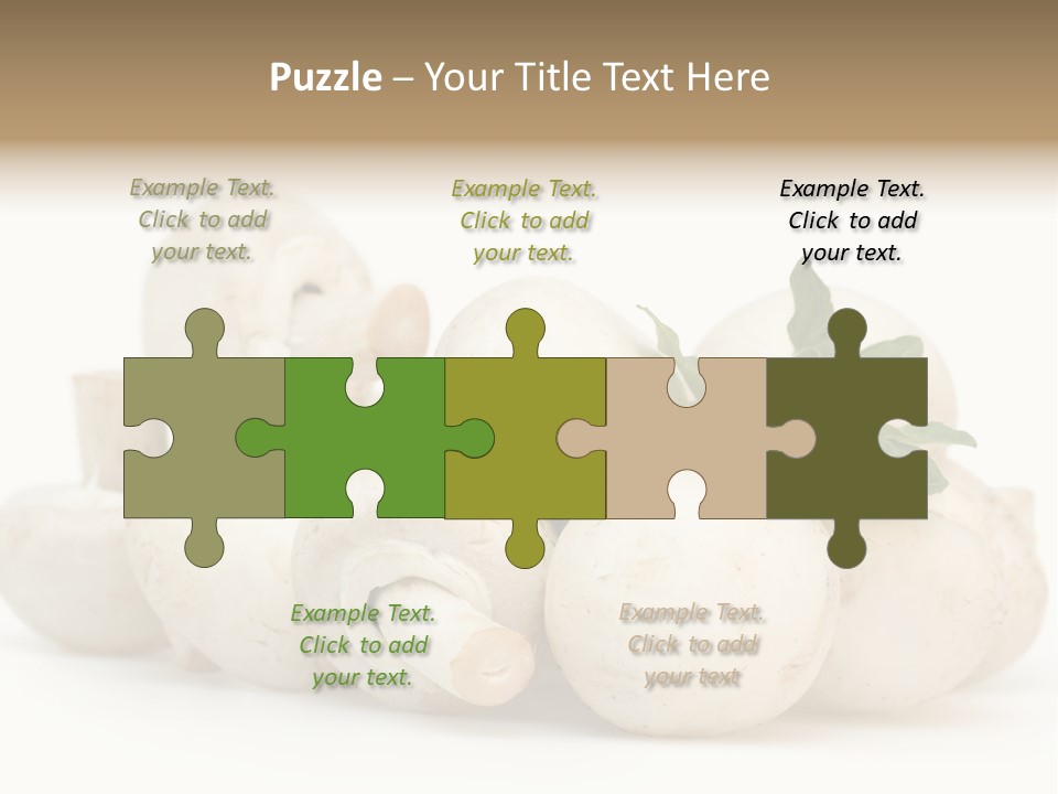 Trimmings Freshness Champignon PowerPoint Template