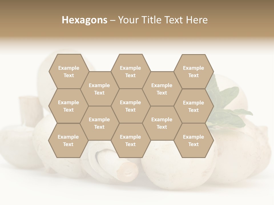 Trimmings Freshness Champignon PowerPoint Template