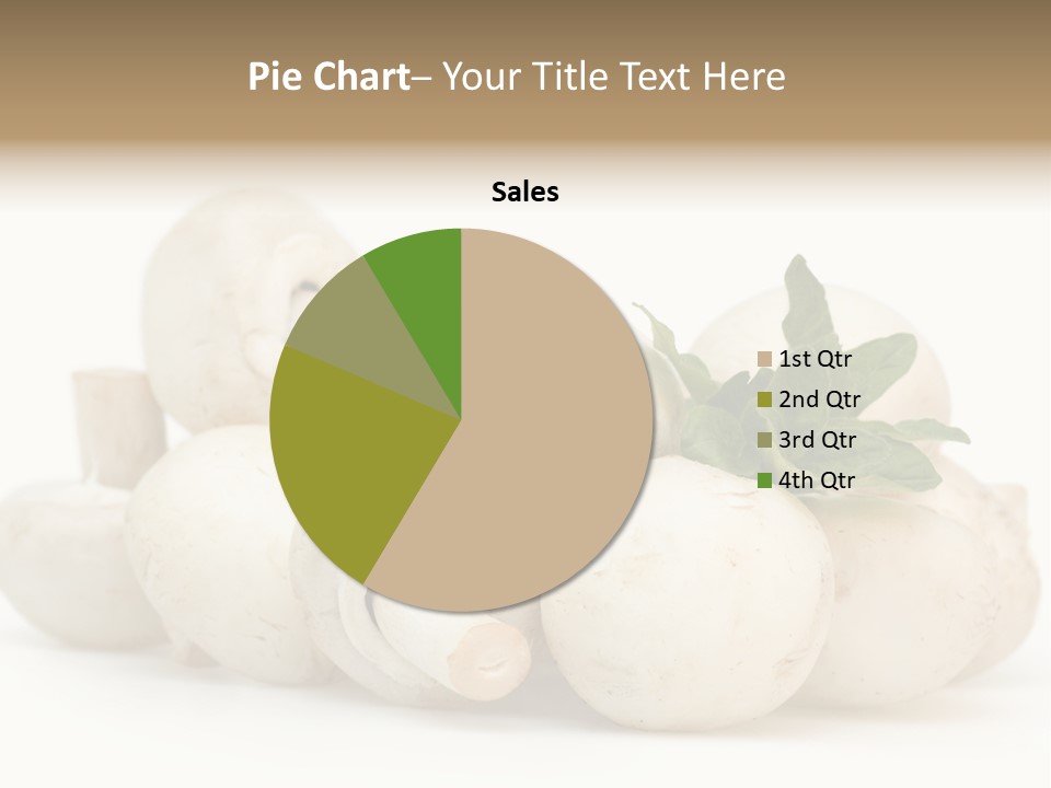 Trimmings Freshness Champignon PowerPoint Template