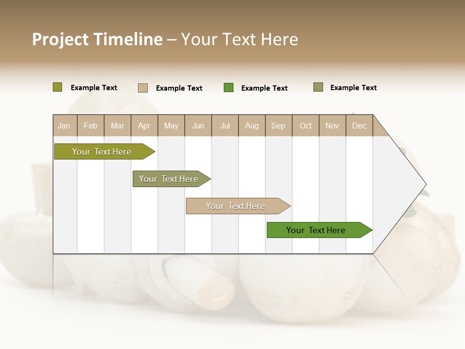 Trimmings Freshness Champignon PowerPoint Template