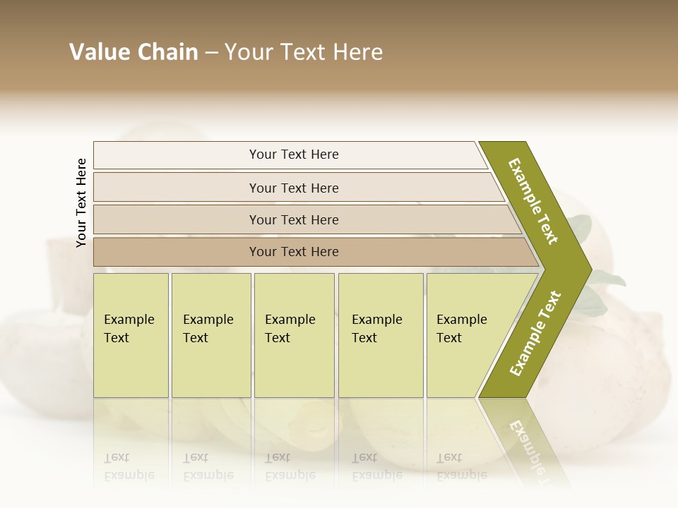 Trimmings Freshness Champignon PowerPoint Template