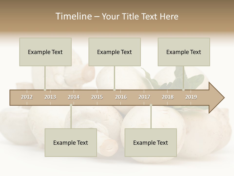 Trimmings Freshness Champignon PowerPoint Template
