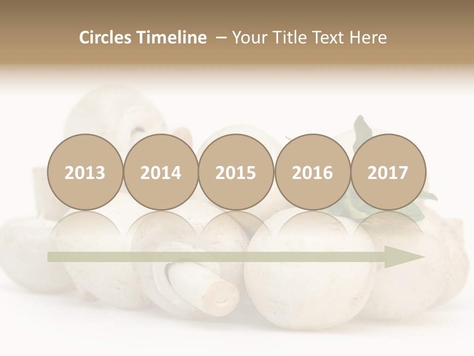 Trimmings Freshness Champignon PowerPoint Template