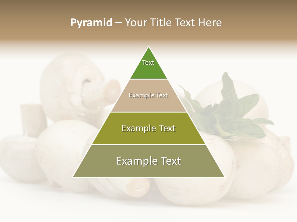 Trimmings Freshness Champignon PowerPoint Template