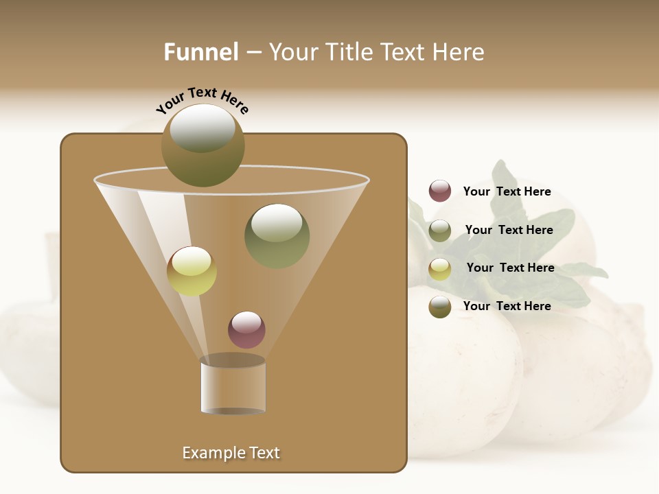 Trimmings Freshness Champignon PowerPoint Template