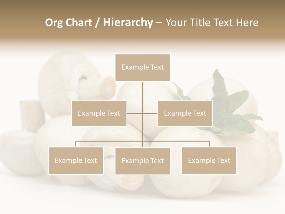 Trimmings Freshness Champignon PowerPoint Template