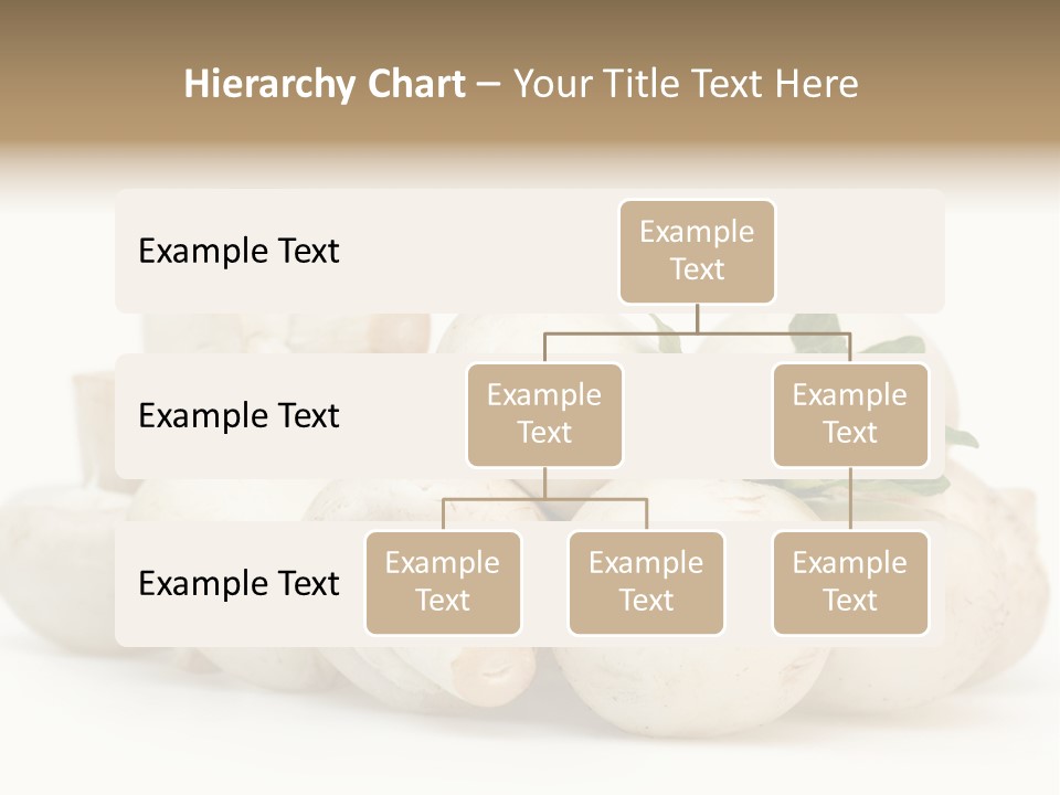 Trimmings Freshness Champignon PowerPoint Template