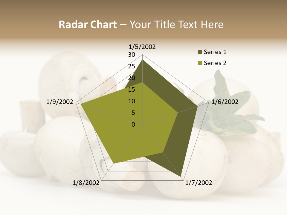 Trimmings Freshness Champignon PowerPoint Template