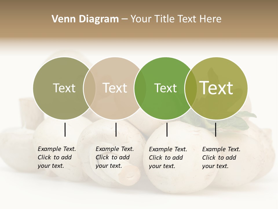 Trimmings Freshness Champignon PowerPoint Template