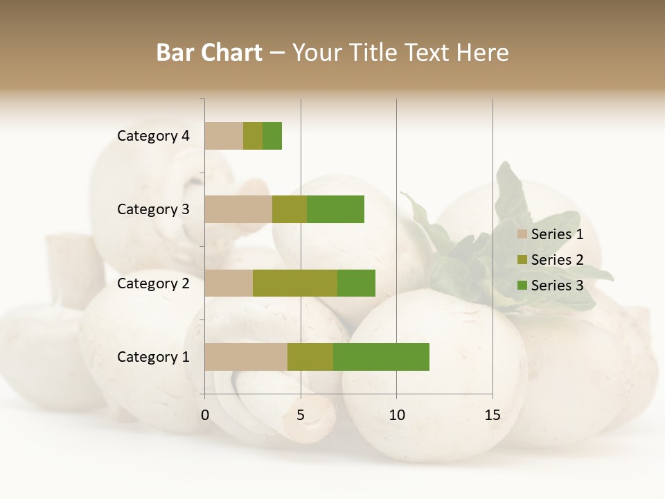 Trimmings Freshness Champignon PowerPoint Template