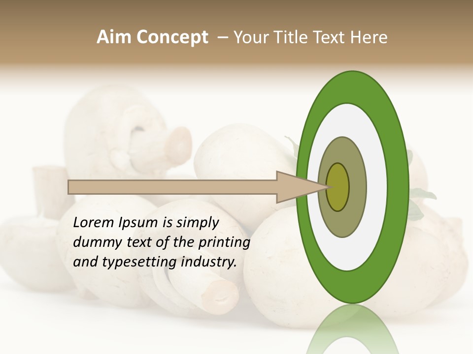 Trimmings Freshness Champignon PowerPoint Template