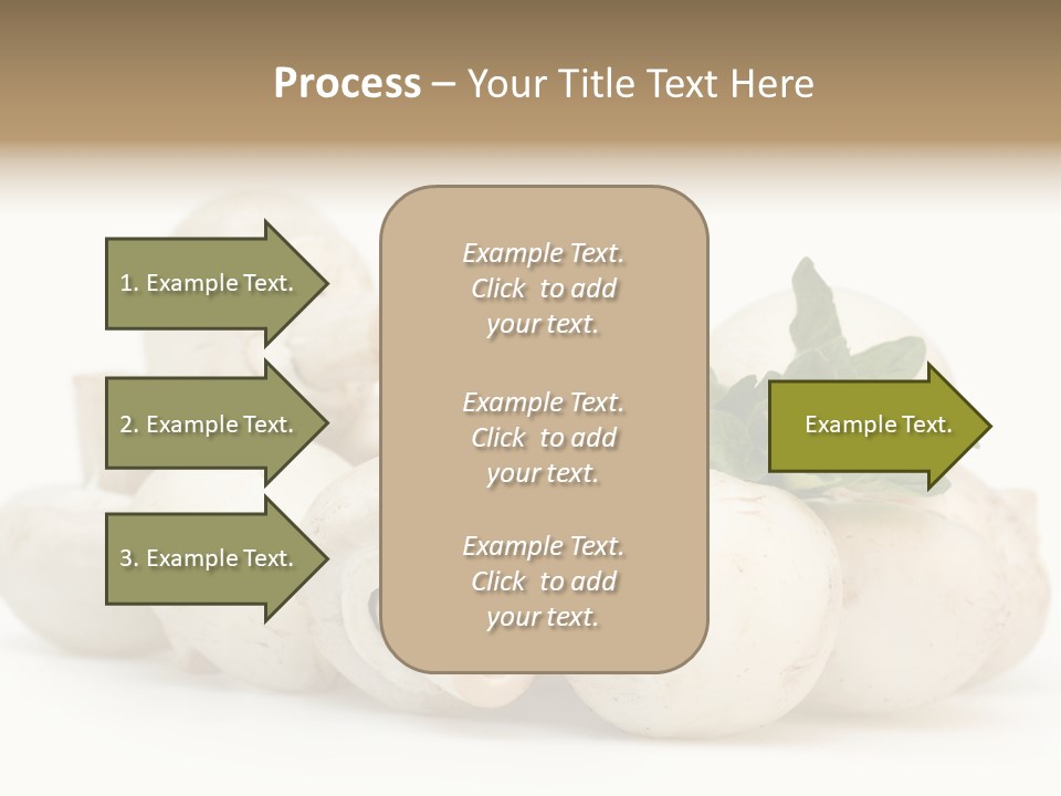 Trimmings Freshness Champignon PowerPoint Template
