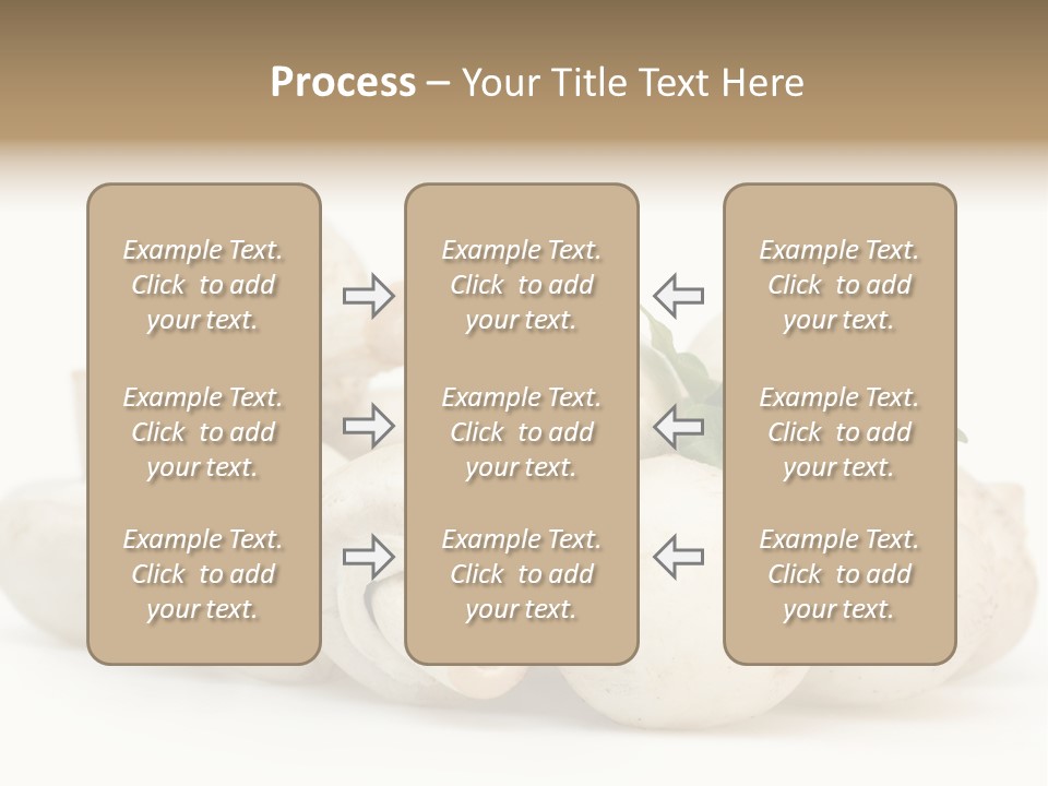 Trimmings Freshness Champignon PowerPoint Template