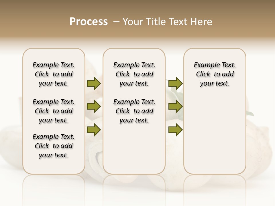 Trimmings Freshness Champignon PowerPoint Template