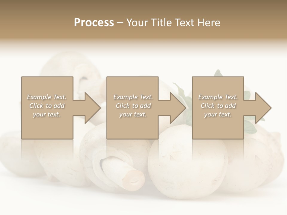 Trimmings Freshness Champignon PowerPoint Template
