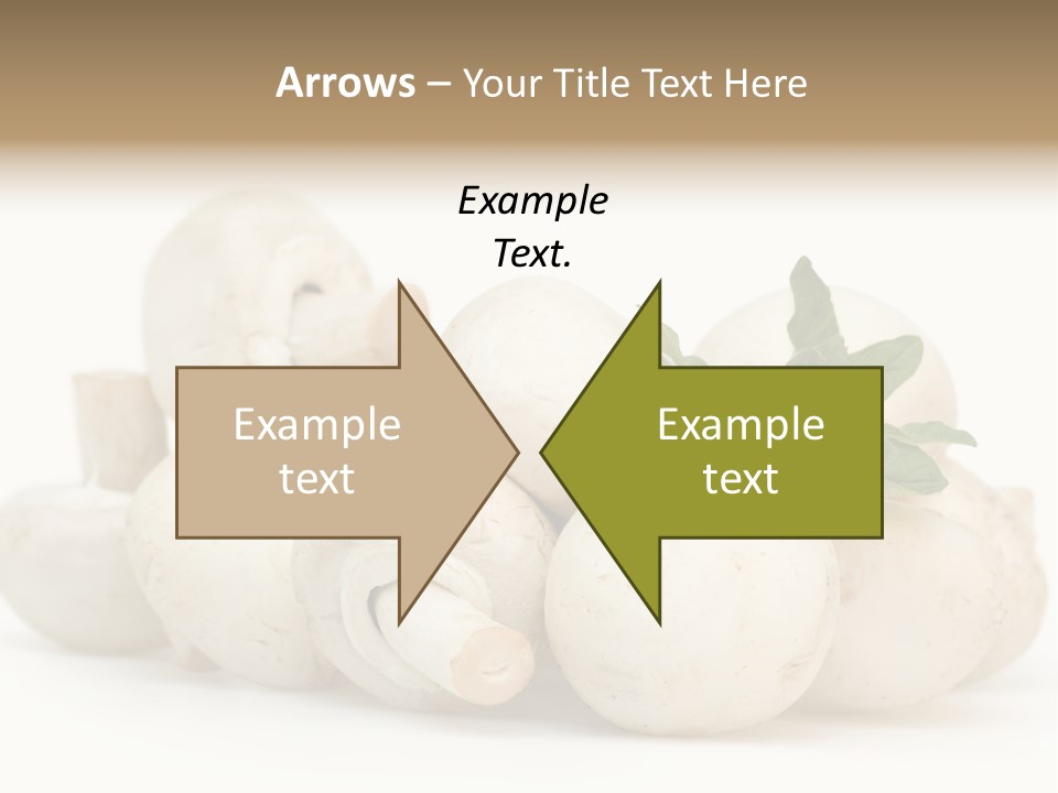 Trimmings Freshness Champignon PowerPoint Template
