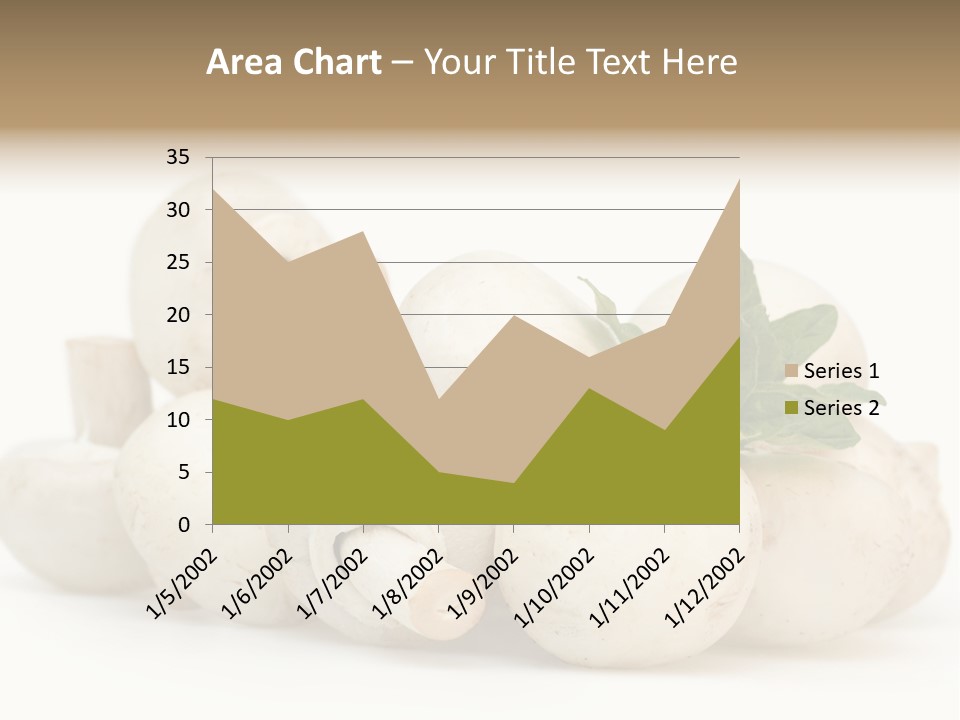 Trimmings Freshness Champignon PowerPoint Template