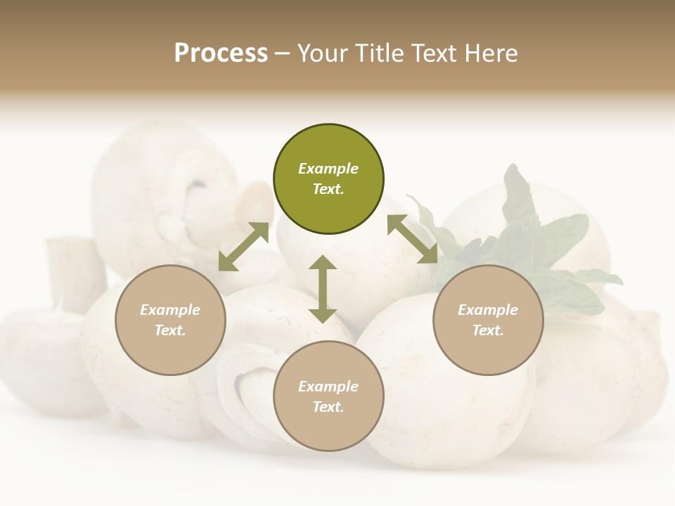 Trimmings Freshness Champignon PowerPoint Template