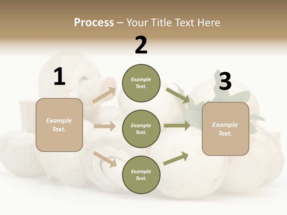 Trimmings Freshness Champignon PowerPoint Template