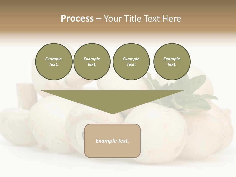 Trimmings Freshness Champignon PowerPoint Template