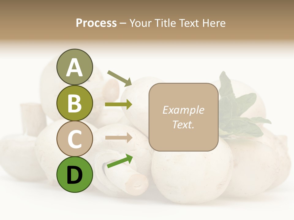 Trimmings Freshness Champignon PowerPoint Template