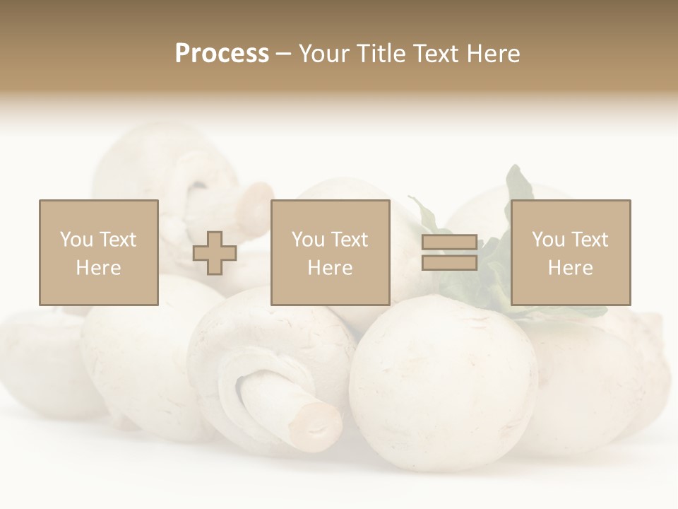 Trimmings Freshness Champignon PowerPoint Template
