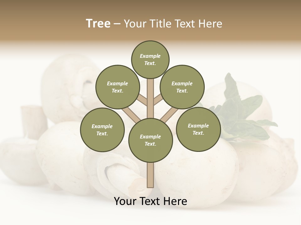 Trimmings Freshness Champignon PowerPoint Template