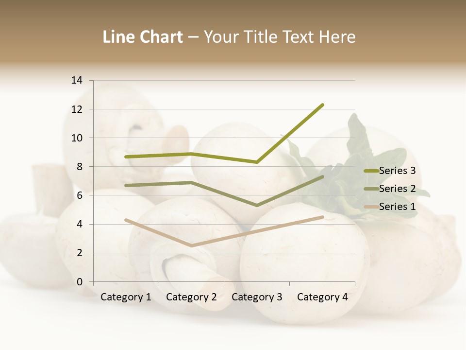 Trimmings Freshness Champignon PowerPoint Template