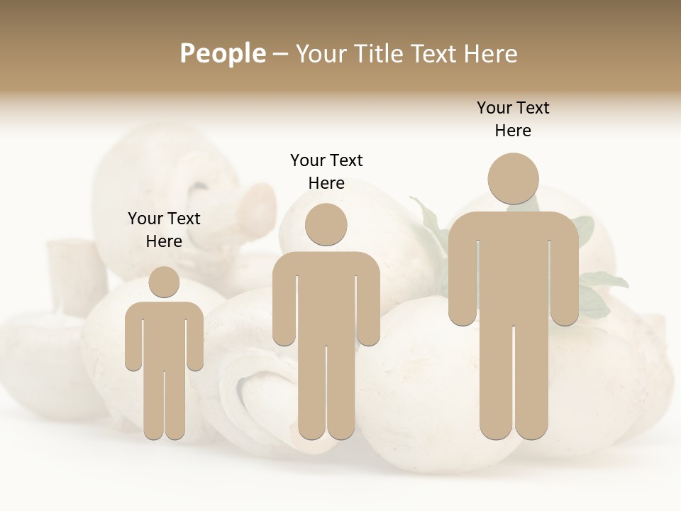 Trimmings Freshness Champignon PowerPoint Template