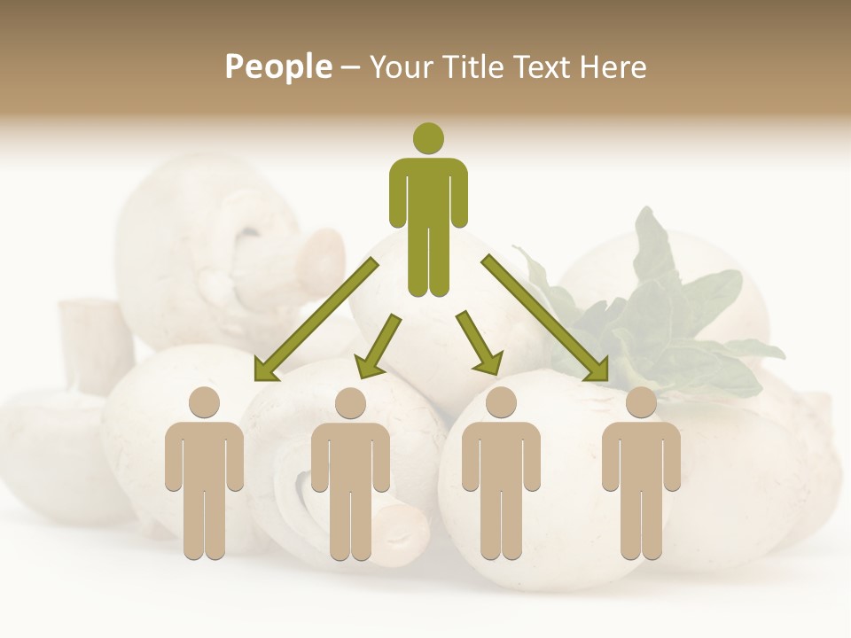 Trimmings Freshness Champignon PowerPoint Template