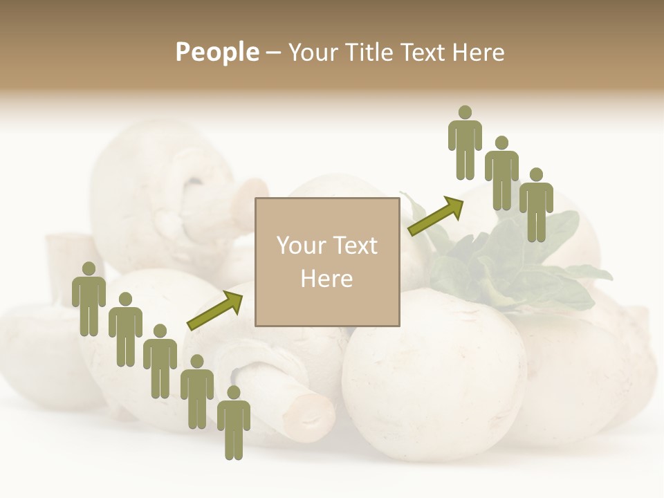 Trimmings Freshness Champignon PowerPoint Template