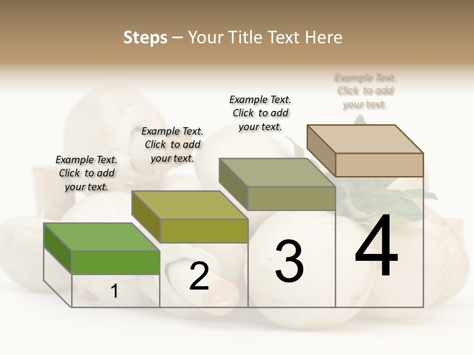Trimmings Freshness Champignon PowerPoint Template