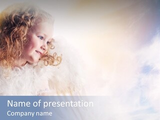 Cheerful Wings Beautiful PowerPoint Template