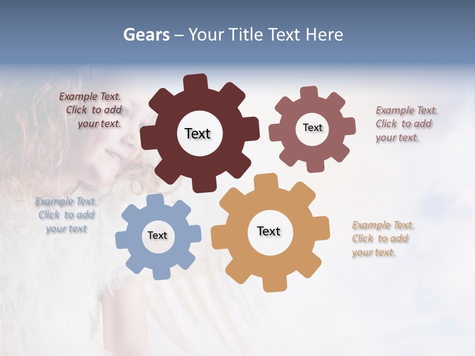 Cheerful Wings Beautiful PowerPoint Template