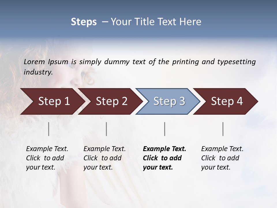 Cheerful Wings Beautiful PowerPoint Template