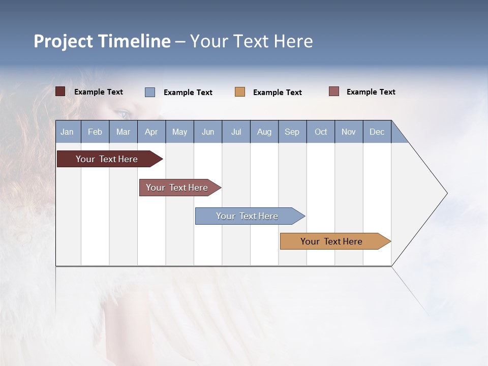 Cheerful Wings Beautiful PowerPoint Template