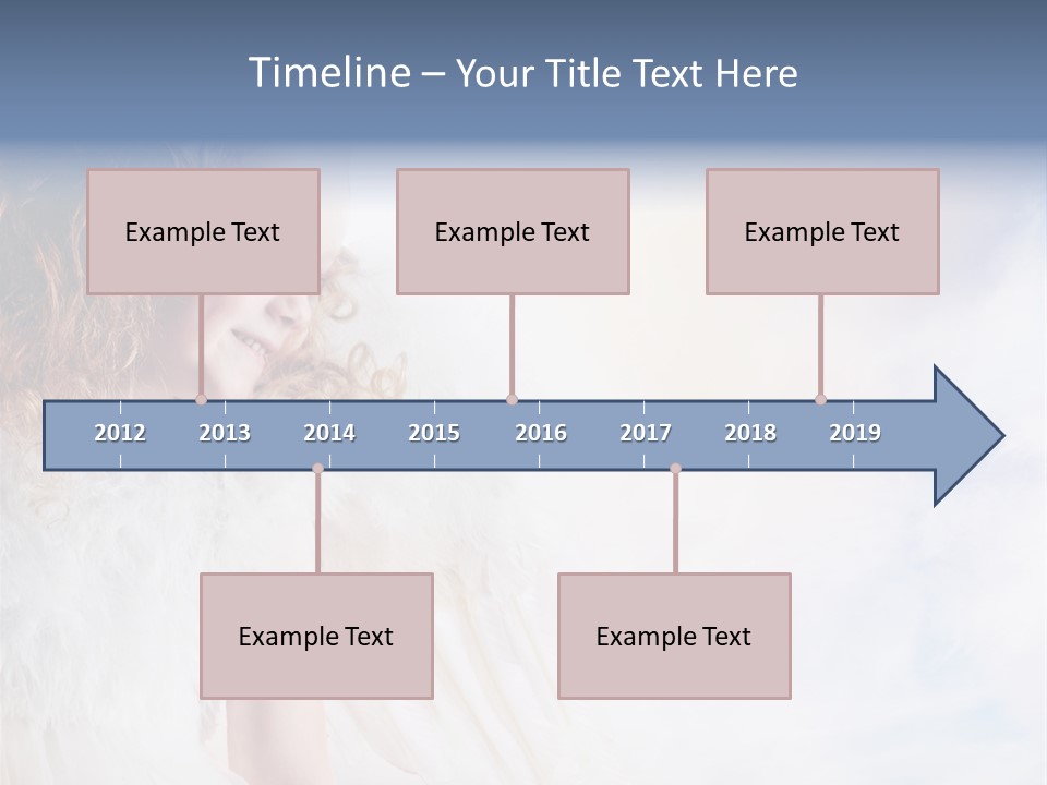 Cheerful Wings Beautiful PowerPoint Template