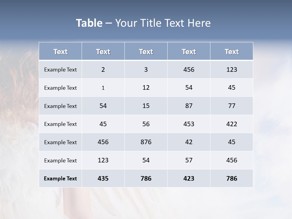 Cheerful Wings Beautiful PowerPoint Template