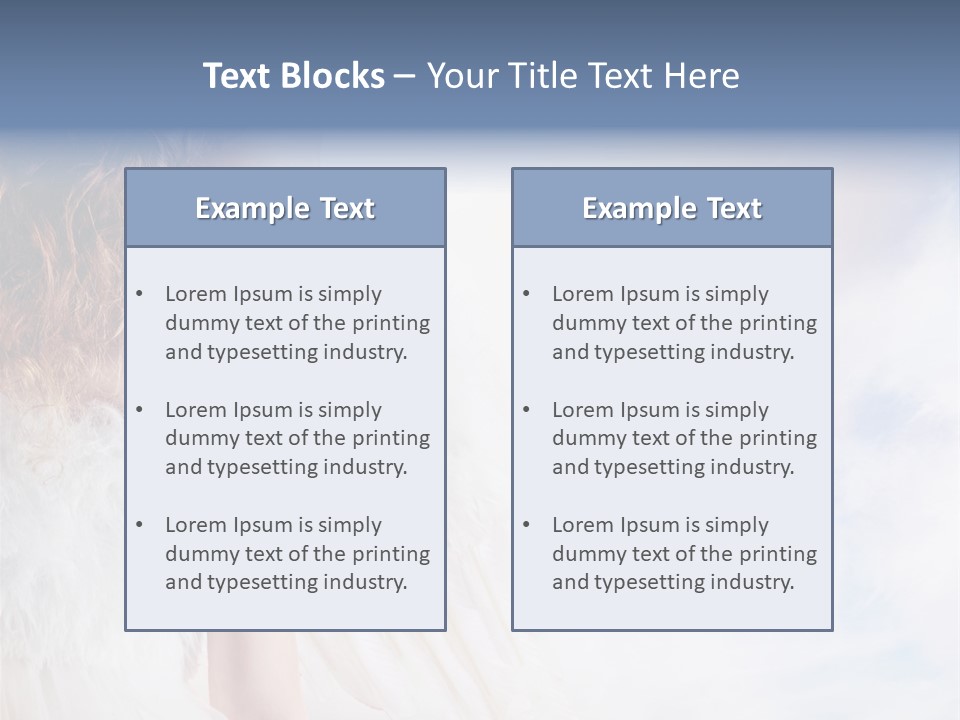 Cheerful Wings Beautiful PowerPoint Template